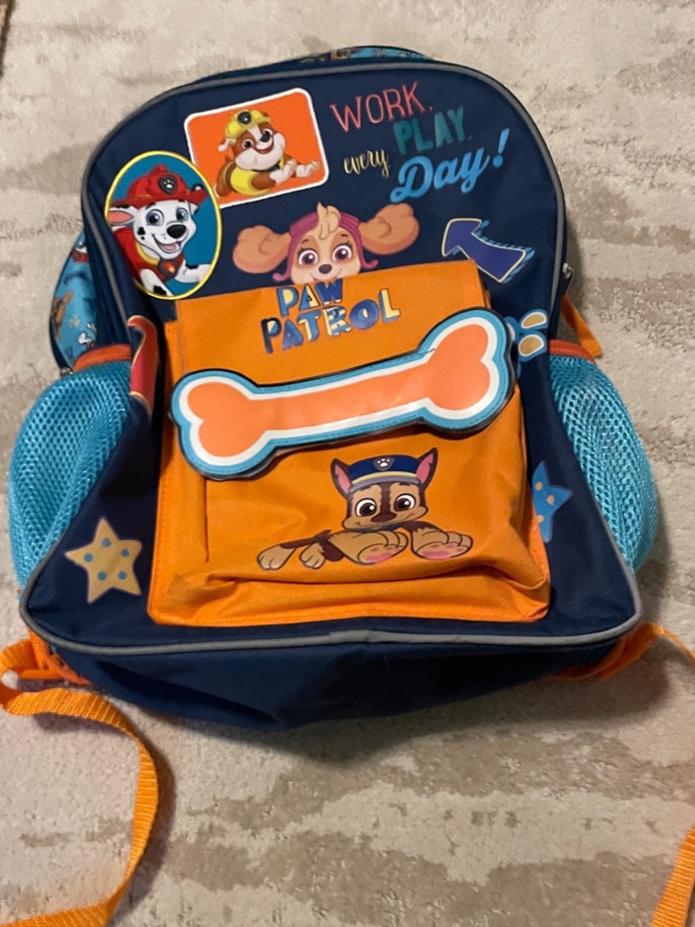 Paw Patrol Kids Backpack - Navy & Orange